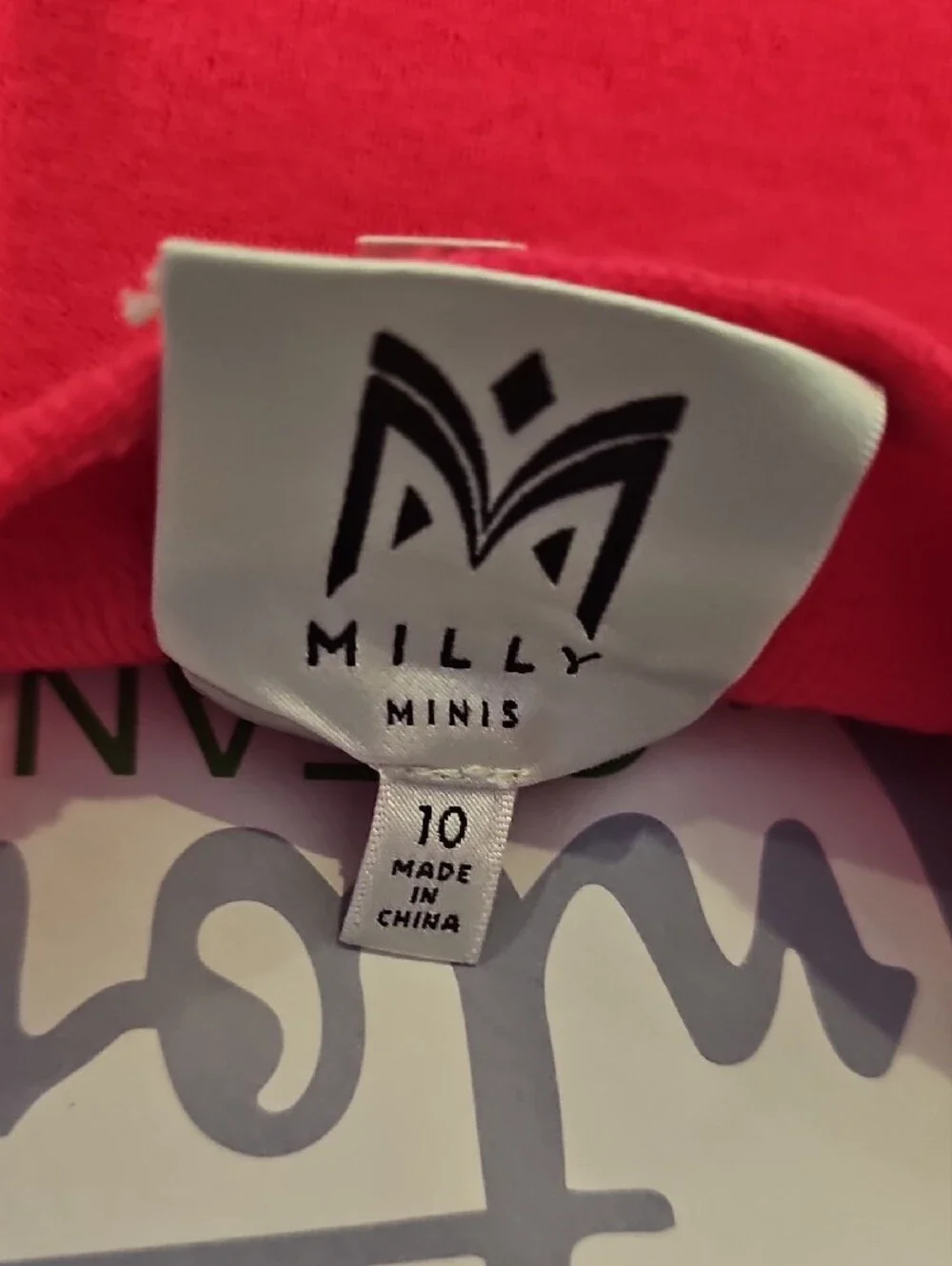Milly Minis Hot Pink Black Colorblock Knit Dress With Cardigan Size 10